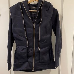 Navy Blue Zip Hoodie (size M)